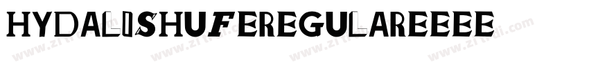 HYDalishuf regular字体转换